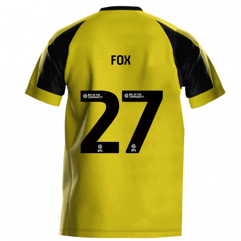 Danxen Men Ben Fox #27 Yellow Gray Home Jersey 2025/26 T-Shirt