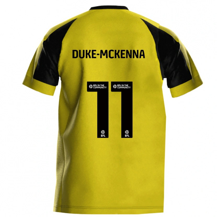Danxen Men Stephen Duke-Mckenna #11 Yellow Gray Home Jersey 2025/26 T-Shirt