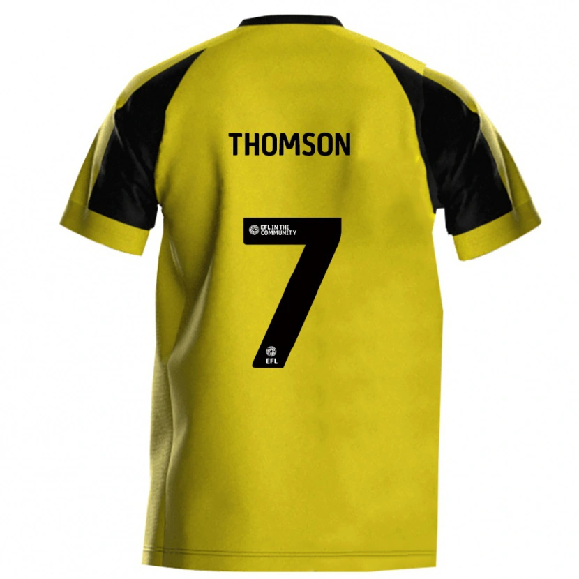 Danxen Men George Thomson #7 Yellow Gray Home Jersey 2025/26 T-Shirt