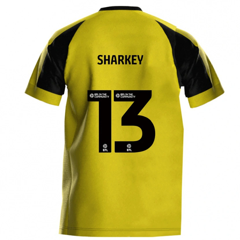 Danxen Men Toby Sharkey #13 Yellow Gray Home Jersey 2025/26 T-Shirt