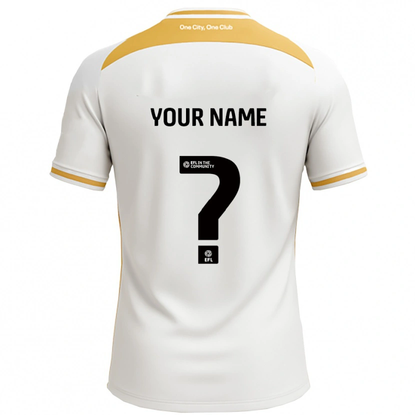 Danxen Men Your Name #0 White Gold Home Jersey 2025/26 T-Shirt