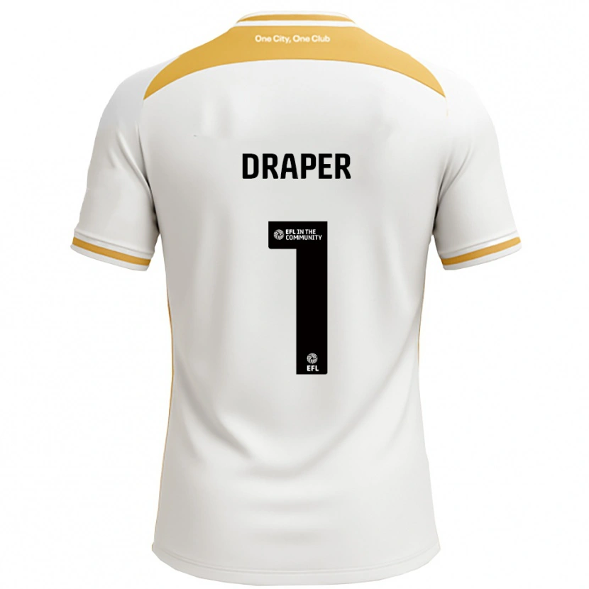 Danxen Men Anna Draper #1 White Gold Home Jersey 2025/26 T-Shirt