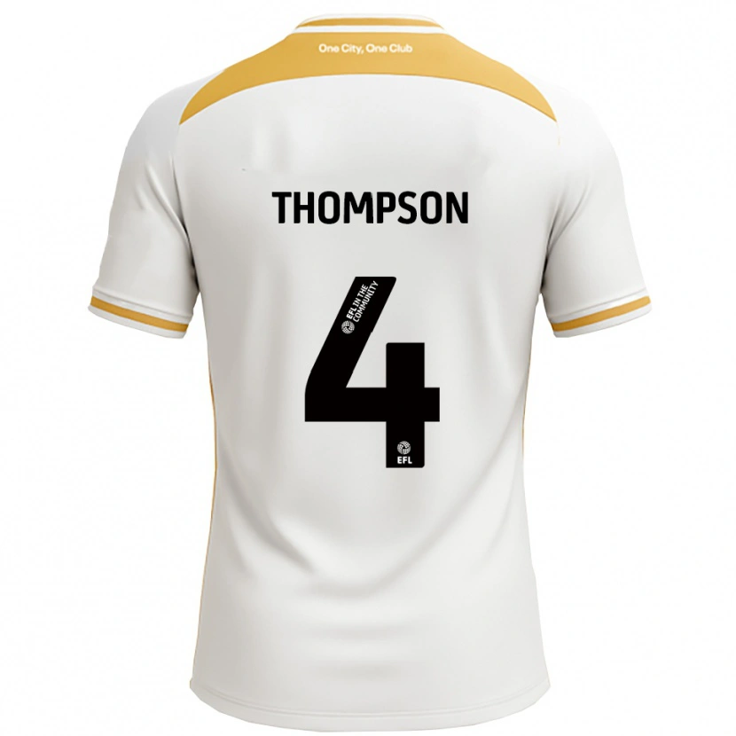 Danxen Men Nathan Thompson #4 White Gold Home Jersey 2025/26 T-Shirt