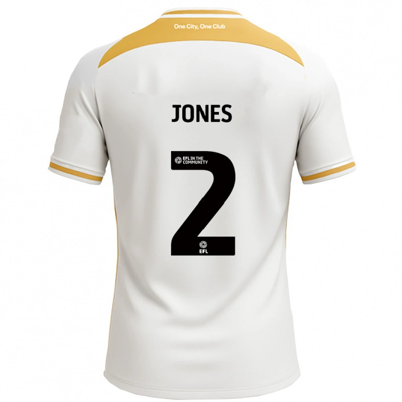 Danxen Men Gethin Jones #2 White Gold Home Jersey 2025/26 T-Shirt