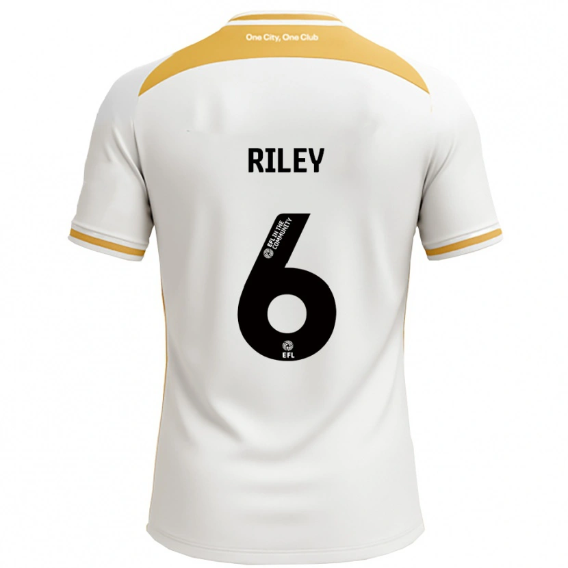 Danxen Men Harry Riley #6 White Gold Home Jersey 2025/26 T-Shirt
