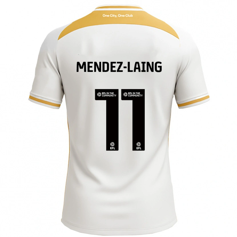 Danxen Men Nathaniel Méndez-Laing #11 White Gold Home Jersey 2025/26 T-Shirt