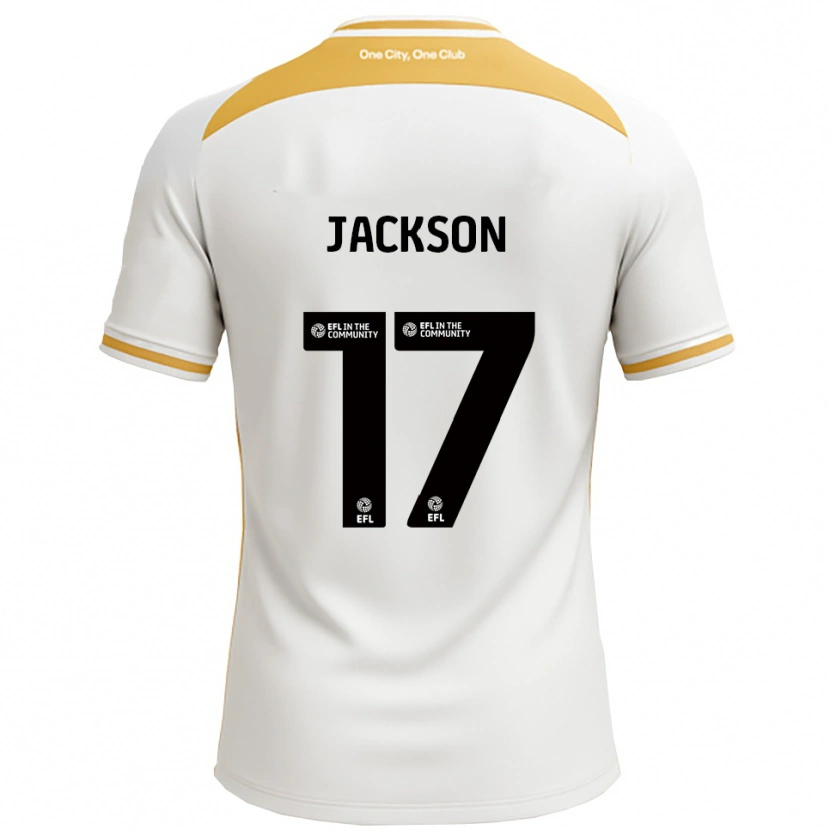 Danxen Men Cayleigh Jackson #17 White Gold Home Jersey 2025/26 T-Shirt