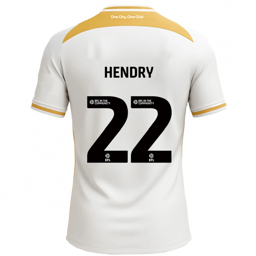 Danxen Men Callum Hendry #22 White Gold Home Jersey 2025/26 T-Shirt