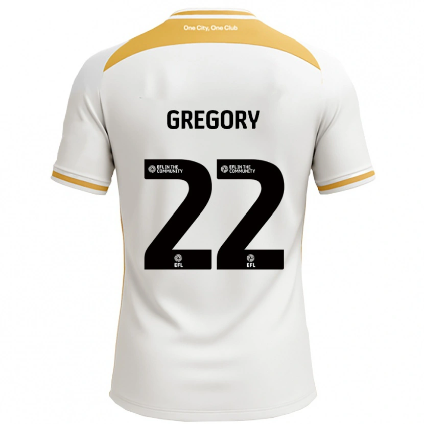 Danxen Men Mia Gregory #22 White Gold Home Jersey 2025/26 T-Shirt