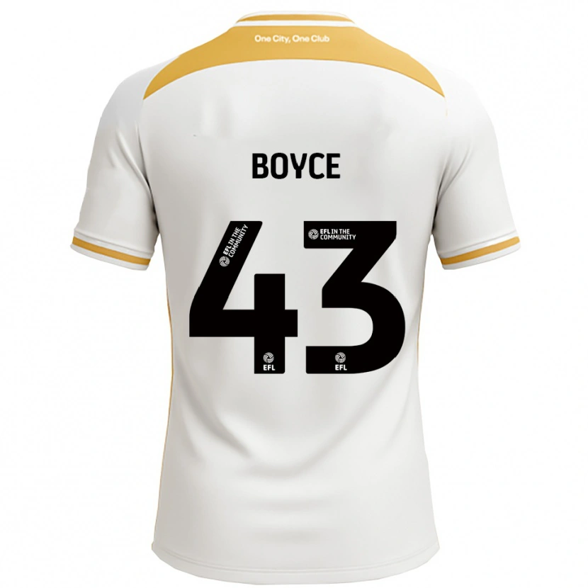 Danxen Men Kyle Boyce #43 White Gold Home Jersey 2025/26 T-Shirt