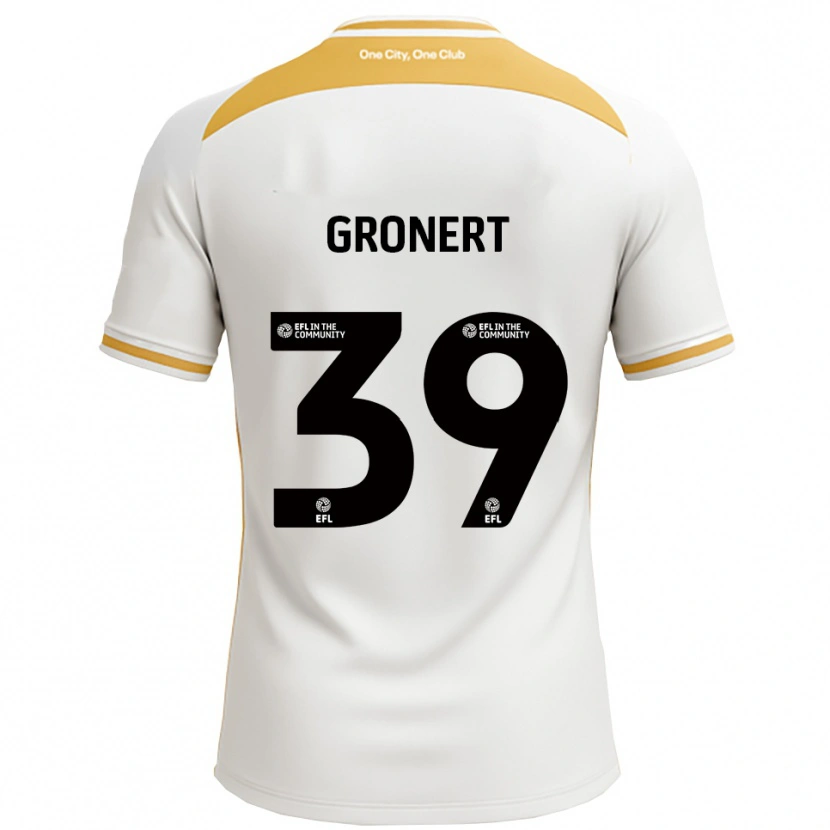 Danxen Men Alex Gronert #39 White Gold Home Jersey 2025/26 T-Shirt