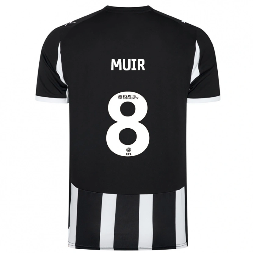 Danxen Men Kameron Muir #8 Black White Home Jersey 2025/26 T-Shirt