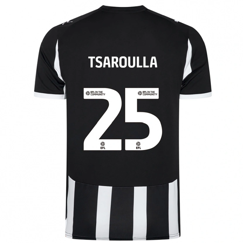 Danxen Men Nick Tsaroulla #25 Black White Home Jersey 2025/26 T-Shirt