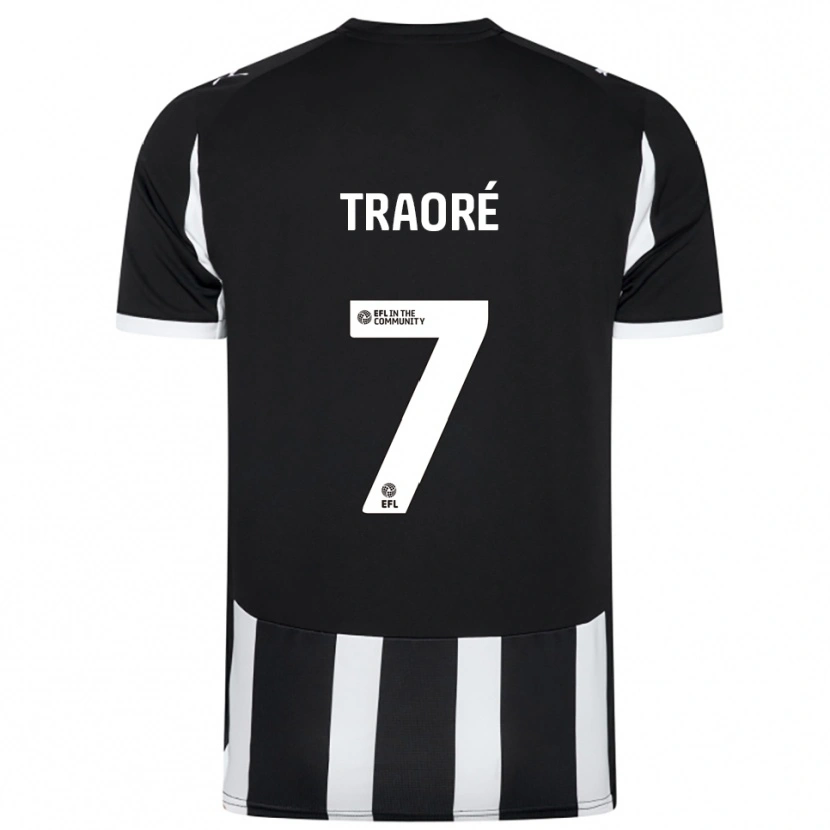 Danxen Men Maï Traoré #7 Black White Home Jersey 2025/26 T-Shirt