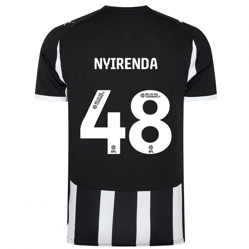 Danxen Men Themba Nyirenda #48 Black White Home Jersey 2025/26 T-Shirt