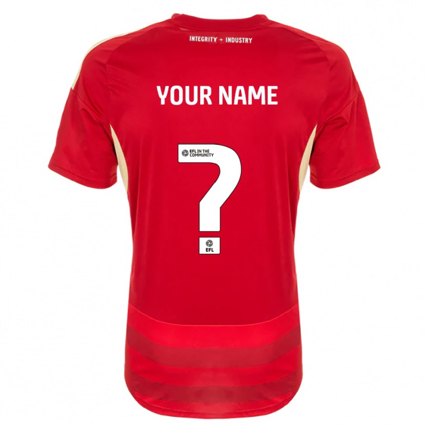 Danxen Men Your Name #0 Red White Home Jersey 2025/26 T-Shirt