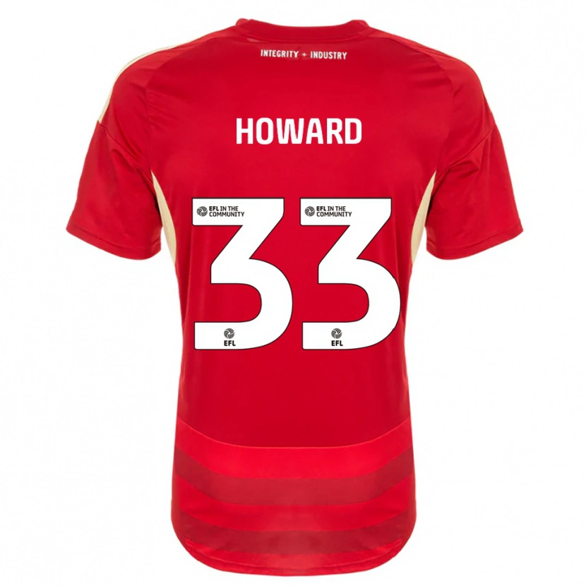 Danxen Men Mark Howard #33 Red White Home Jersey 2025/26 T-Shirt