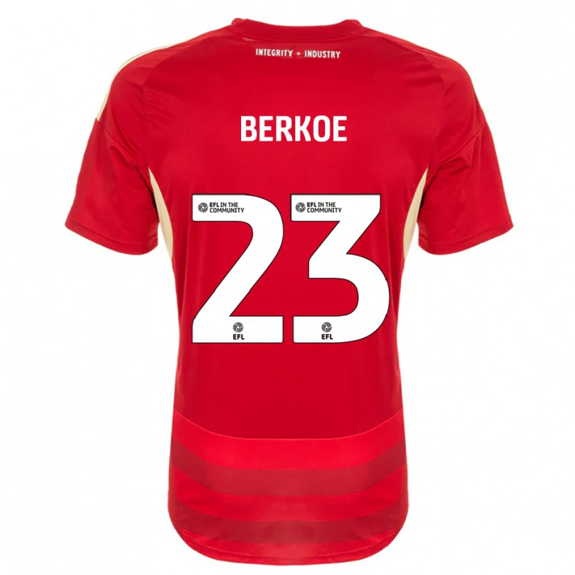 Danxen Men Kevin Berkoe #23 Red White Home Jersey 2025/26 T-Shirt
