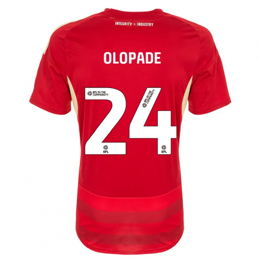 Danxen Men Tosin Olopade #24 Red White Home Jersey 2025/26 T-Shirt