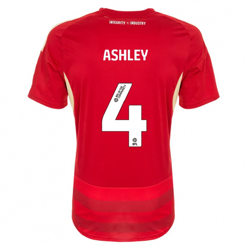 Danxen Men Ossama Ashley #4 Red White Home Jersey 2025/26 T-Shirt