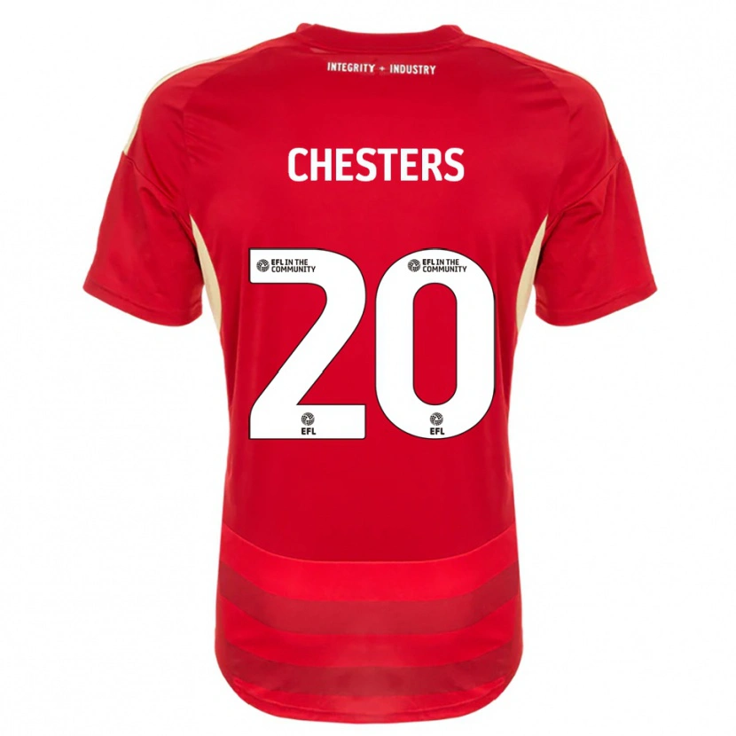 Danxen Men Dan Chesters #20 Red White Home Jersey 2025/26 T-Shirt