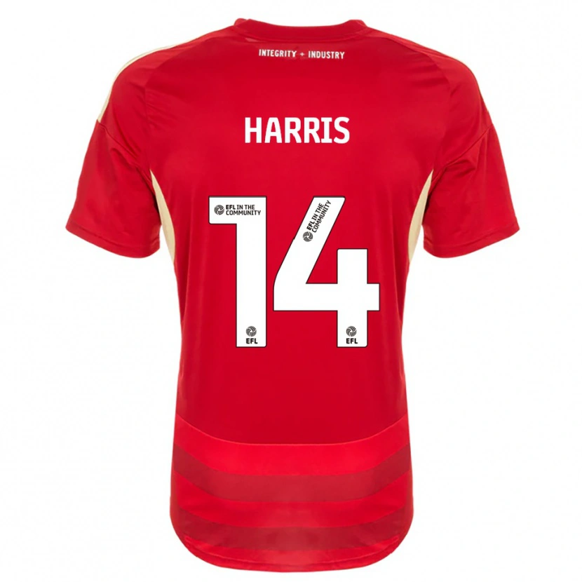 Danxen Men Kadeem Harris #14 Red White Home Jersey 2025/26 T-Shirt