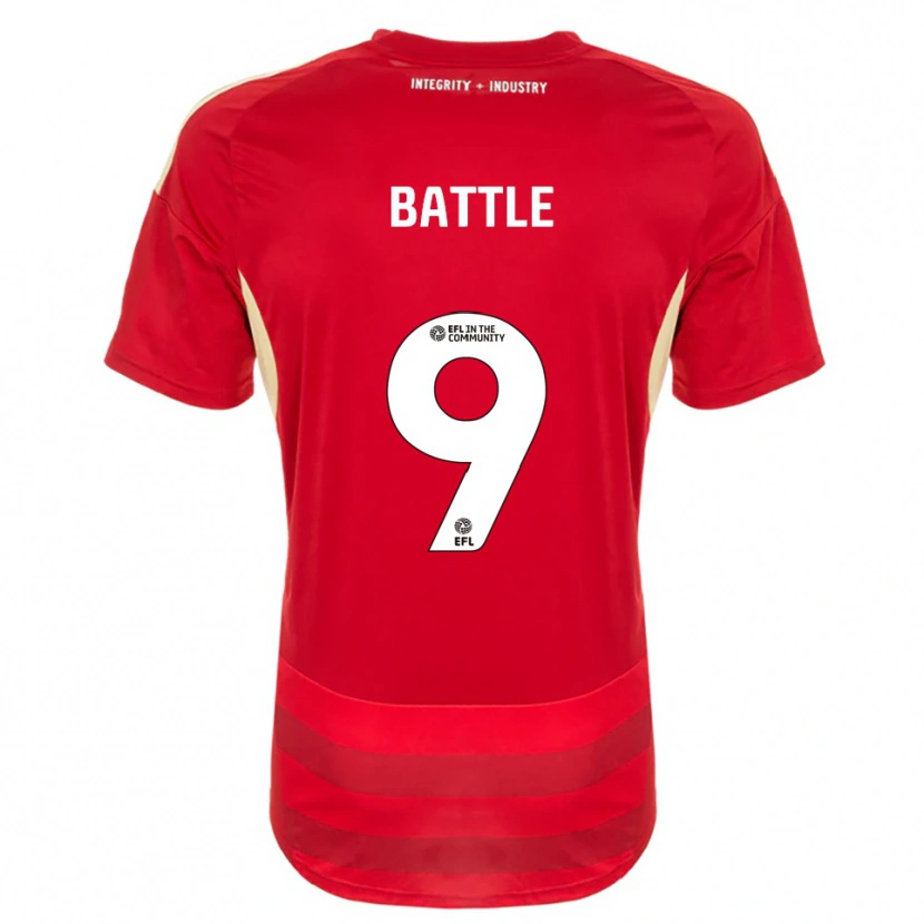 Danxen Men Jess Battle #9 Red White Home Jersey 2025/26 T-Shirt