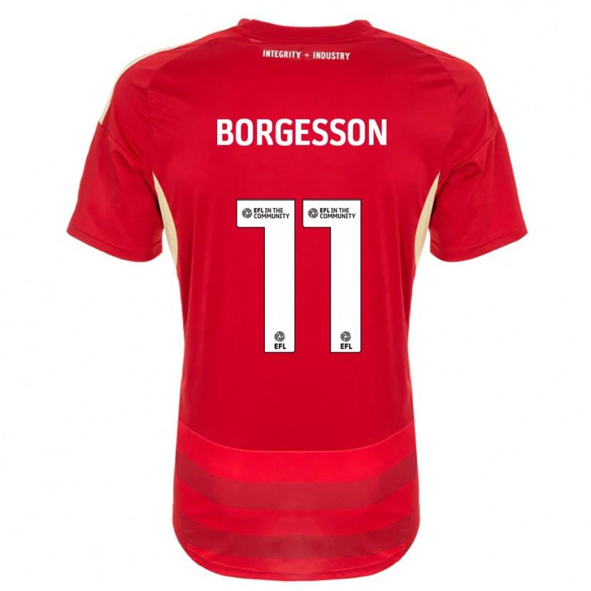 Danxen Men Blayz Borgesson #11 Red White Home Jersey 2025/26 T-Shirt
