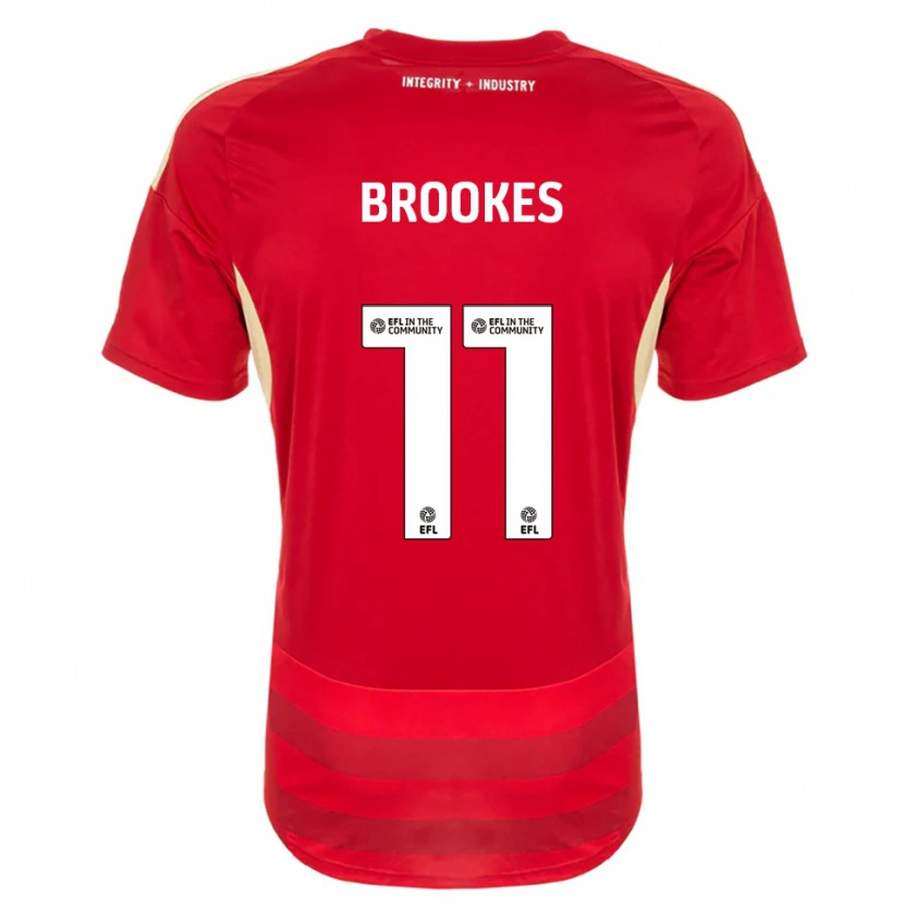 Danxen Men Evie Brookes #11 Red White Home Jersey 2025/26 T-Shirt