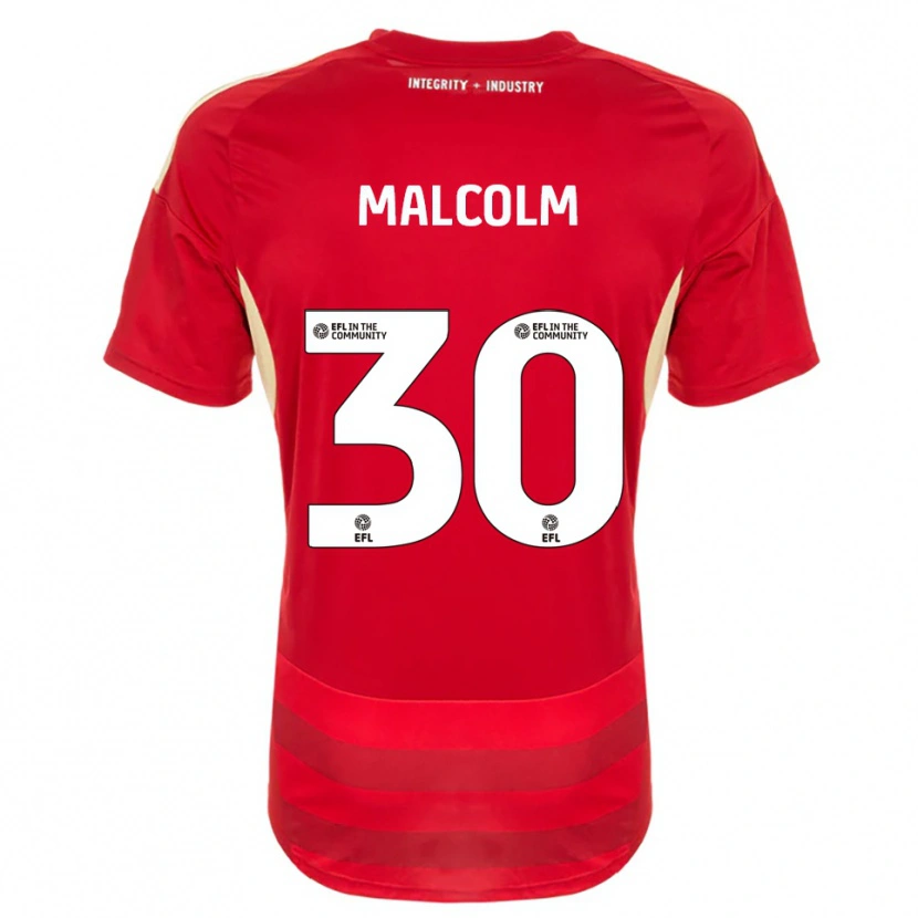 Danxen Men Kyrell Malcolm #30 Red White Home Jersey 2025/26 T-Shirt