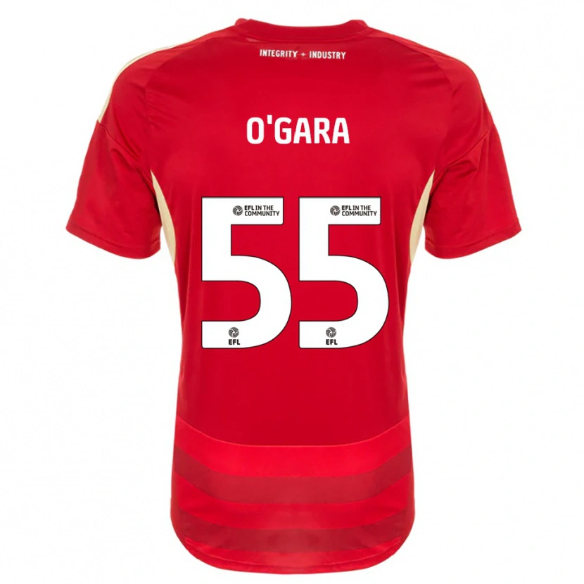 Danxen Men Harry O'gara #55 Red White Home Jersey 2025/26 T-Shirt