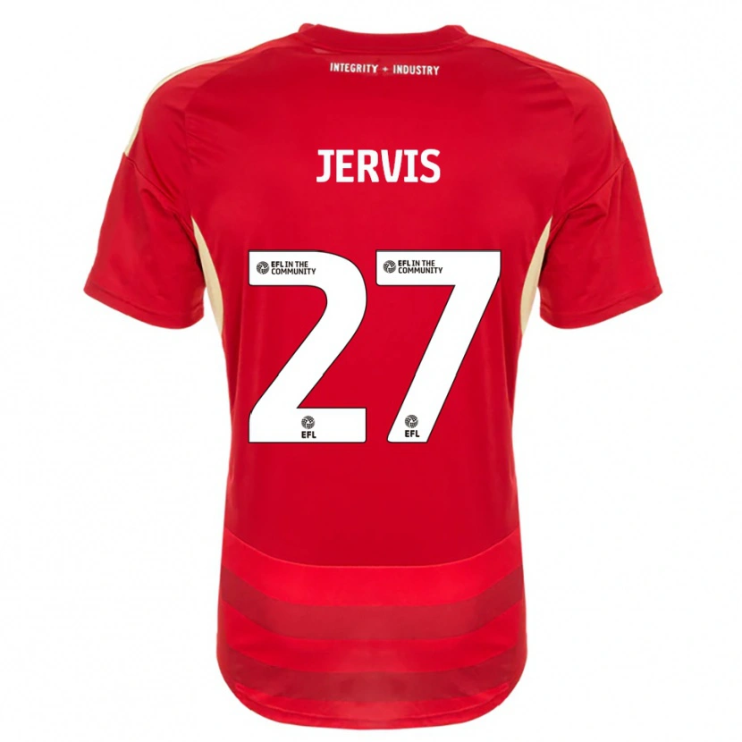 Danxen Men Lizzie Jervis #27 Red White Home Jersey 2025/26 T-Shirt