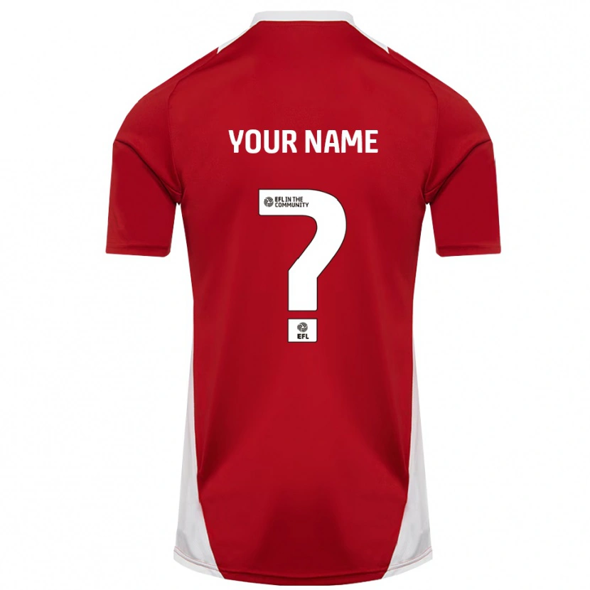 Danxen Men Your Name #0 Red White Gold Home Jersey 2025/26 T-Shirt