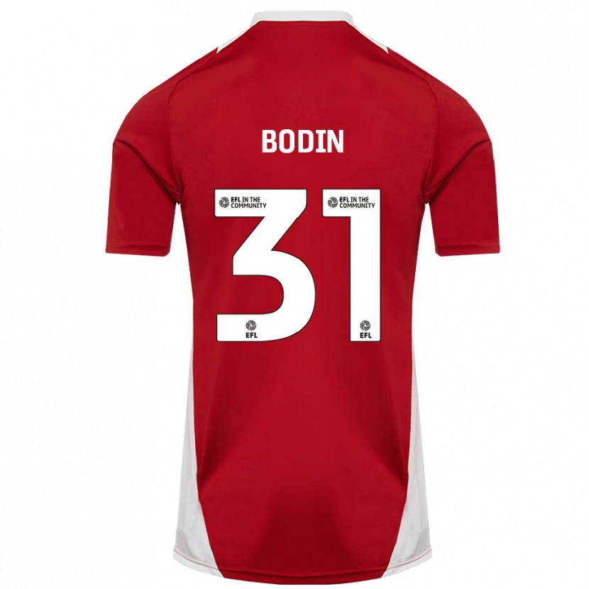 Danxen Men Billy Bodin #31 Red White Gold Home Jersey 2025/26 T-Shirt