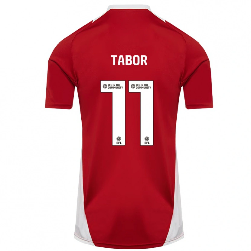 Danxen Men Jake Tabor #11 Red White Gold Home Jersey 2025/26 T-Shirt