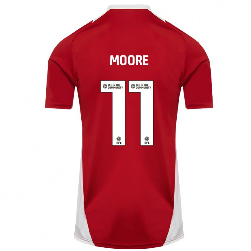Danxen Men Thomas Moore #11 Red White Gold Home Jersey 2025/26 T-Shirt