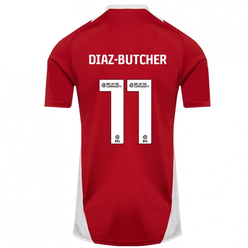 Danxen Men Helena Diaz-Butcher #11 Red White Gold Home Jersey 2025/26 T-Shirt