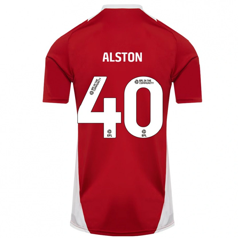 Danxen Men George Alston #40 Red White Gold Home Jersey 2025/26 T-Shirt