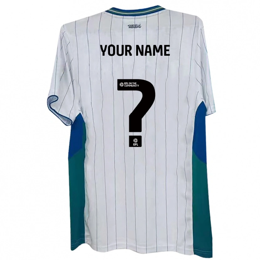 Danxen Men Your Name #0 White Green Blue Home Jersey 2025/26 T-Shirt