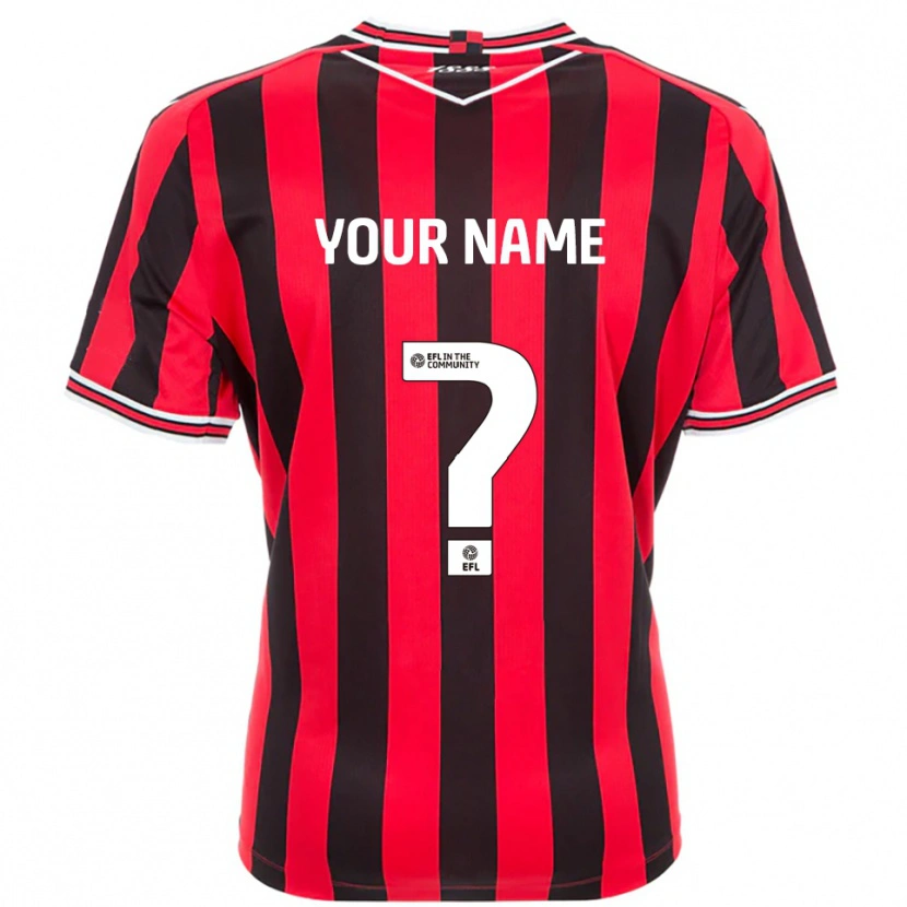 Danxen Men Your Name #0 Red Black Home Jersey 2025/26 T-Shirt