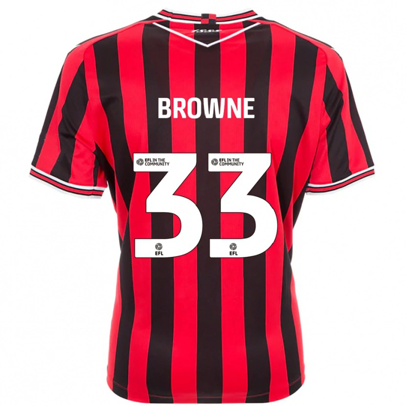 Danxen Men Rico Browne #33 Red Black Home Jersey 2025/26 T-Shirt