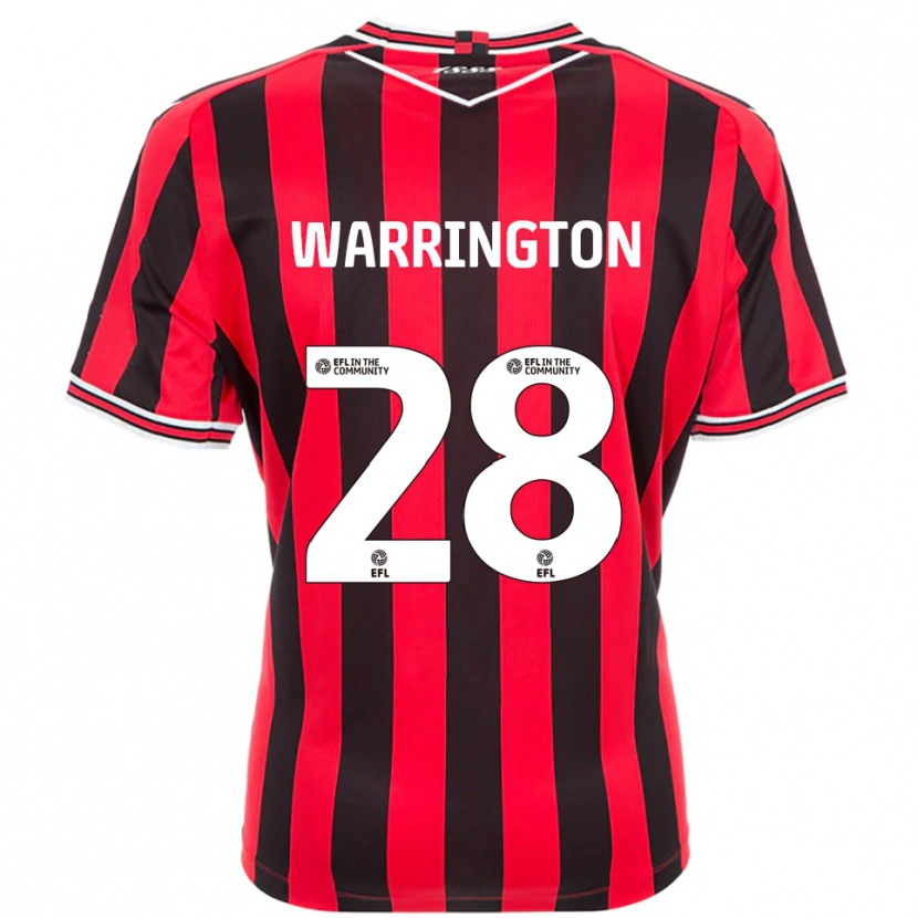 Danxen Men Lewis Warrington #28 Red Black Home Jersey 2025/26 T-Shirt