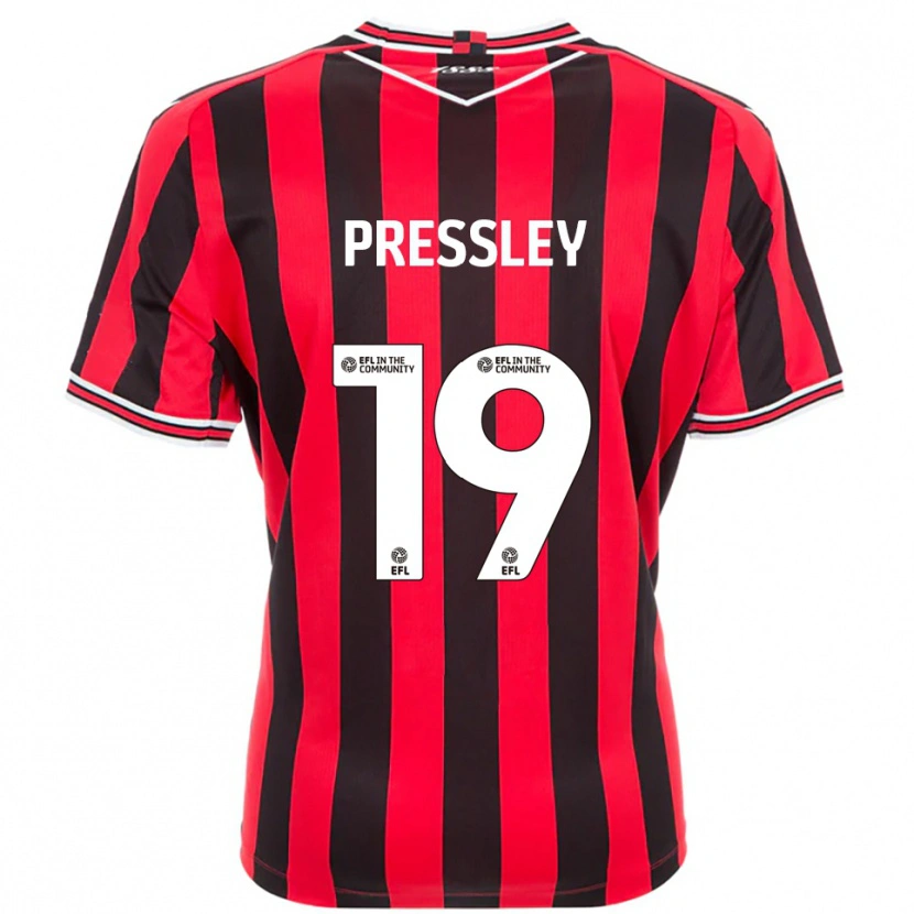 Danxen Men Aaron Pressley #19 Red Black Home Jersey 2025/26 T-Shirt