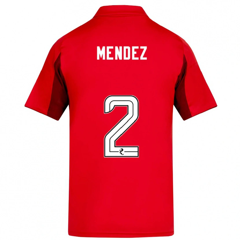 Danxen Men Alix Mendez #2 Red Burgundy Home Jersey 2025/26 T-Shirt