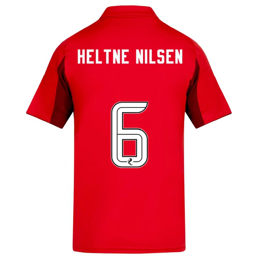 Danxen Men Sivert Heltne Nilsen #6 Red Burgundy Home Jersey 2025/26 T-Shirt