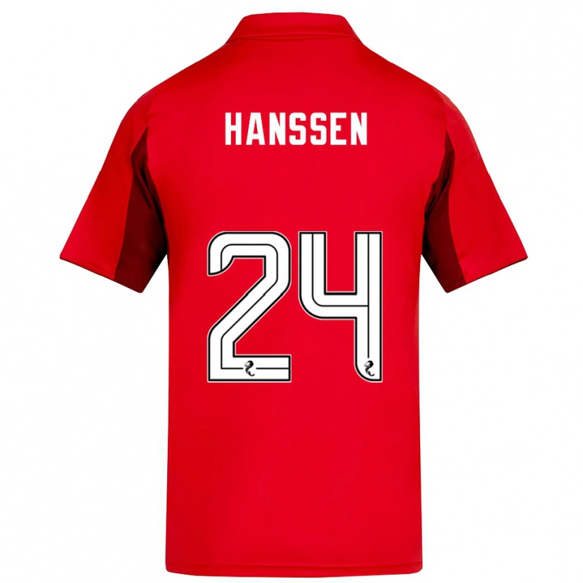 Danxen Men Nadine Hanssen #24 Red Burgundy Home Jersey 2025/26 T-Shirt