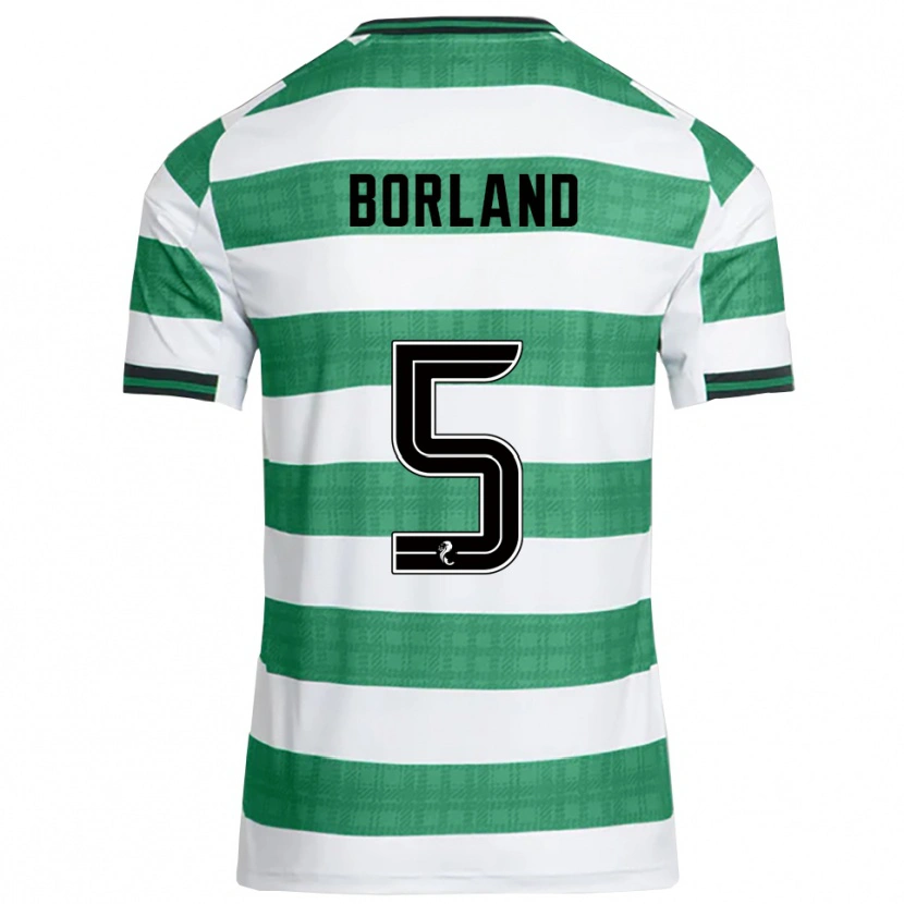 Danxen Men Hayden Borland #5 Green White Home Jersey 2025/26 T-Shirt