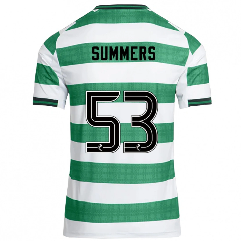 Danxen Men Ben Summers #53 Green White Home Jersey 2025/26 T-Shirt