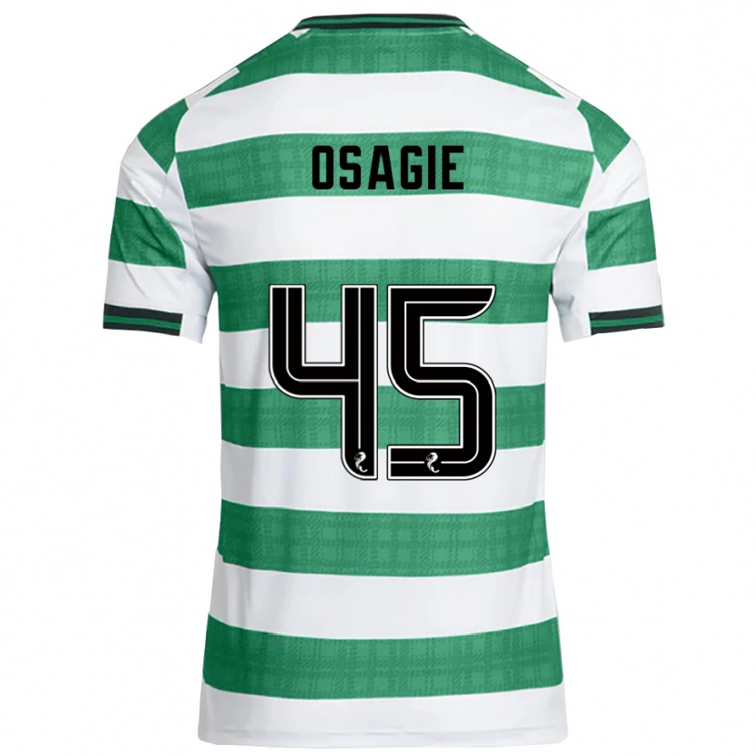 Danxen Men Justin Osagie #45 Green White Home Jersey 2025/26 T-Shirt