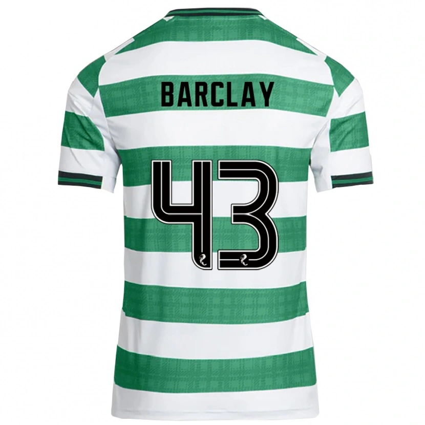 Danxen Men Lucy Barclay #43 Green White Home Jersey 2025/26 T-Shirt